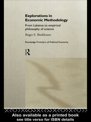 cover image of Explorations in Economic Methodology